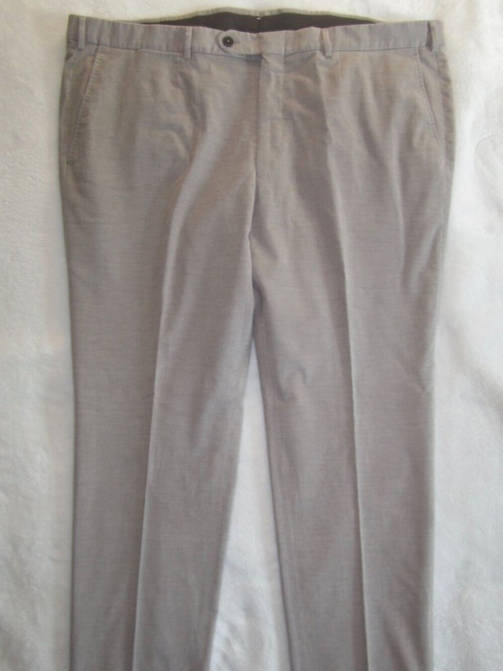 ZEGNA SARTORIAL CASHCO Dress Pants Cotton Cashmere Blend Men's 62 R 44" Waist